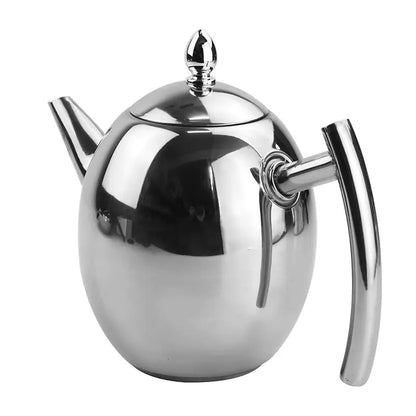 Skanto | Stainless Steel Teapot with Strainer – TeaElegance