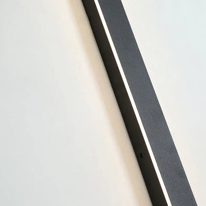 Skanto | Linear Black Minimalist LED Outdoor Wall Light