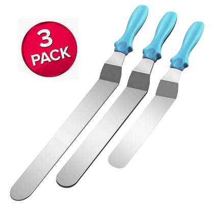 BowLift | Stainless Steel Cake Spatula Set 3 Pack