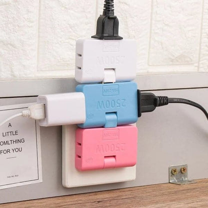 Skanto | 180° Swivel 3-Way Outlet (EU Plug)