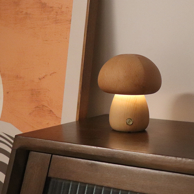 Skanto | Mushroom Table Lamp in Wood