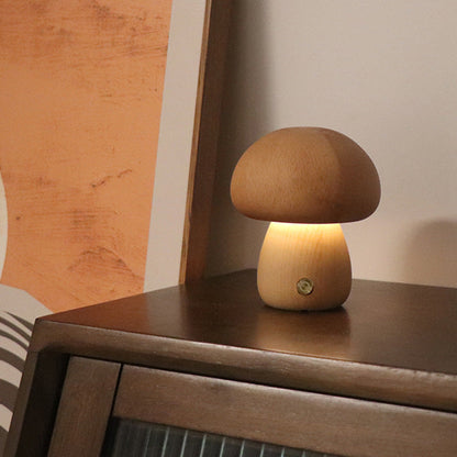 Skanto | Mushroom Table Lamp in Wood