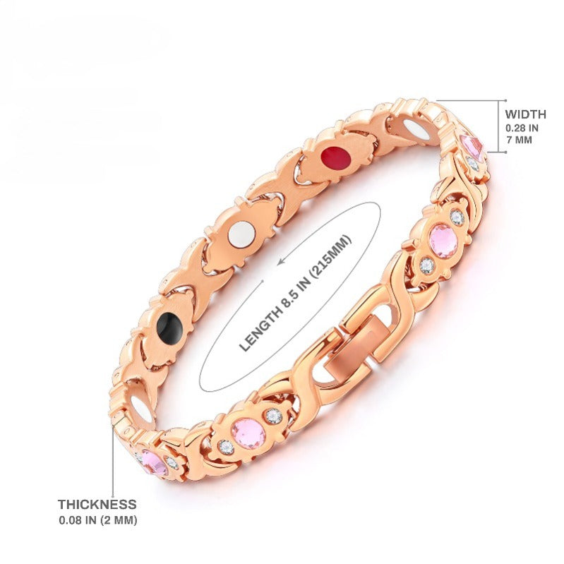 Skanto | Rose Gold Magnetic Bracelet