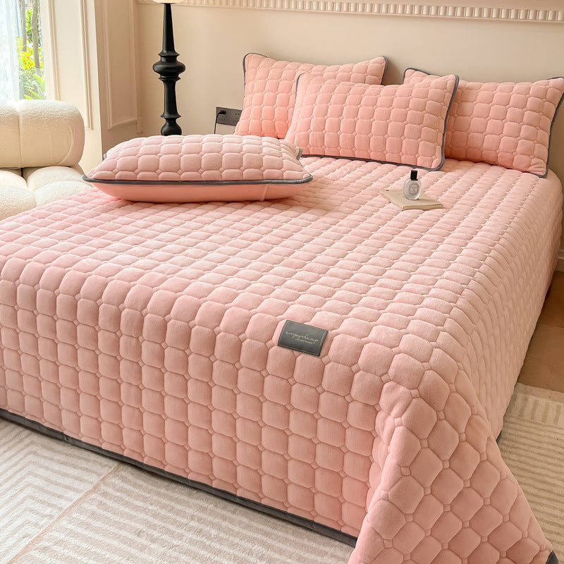 Skanto | Modern Soft Throw Blanket with Square Texture – Stylish Fluffy Bed and Sofa Cover