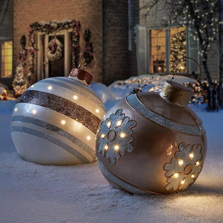 Skanto | Christmas Inflatable Decoration Ball | Outdoor Garden Ornament | 60cm PVC