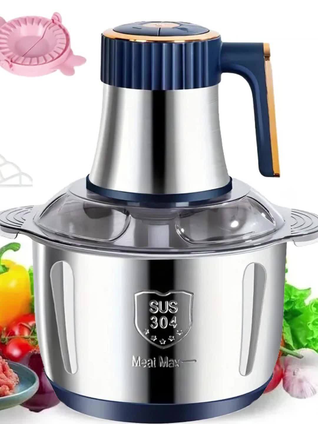 Skanto | Stainless Steel Food Processor – Powerful Meat Grinder & Vegetable Chopper (5L, 5000 RPM)