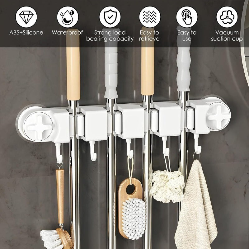 Vacuum Mop Holder Rack Bowlift