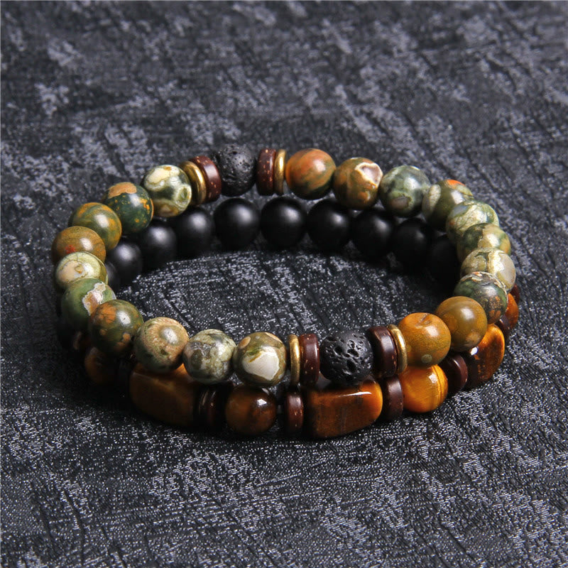 Skanto | African Turquoise & Tiger Eye Bracelet - Naya
