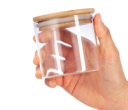 PureVorrat Glass Container Set – Storage Jars with Wooden Lid | Airtight & Stylish | Modern Kitchen Storage | Bowlift