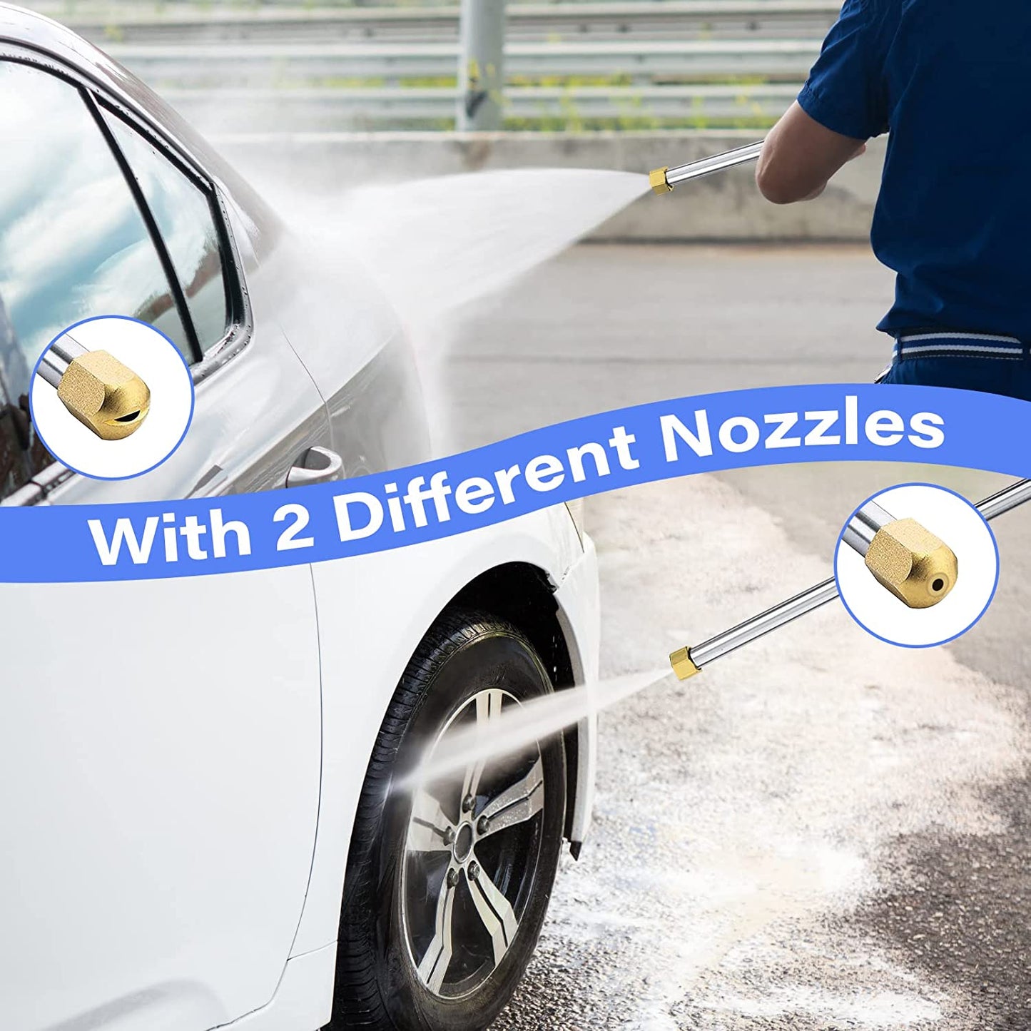 Skanto | 2-in-1 Pressure Washer with Detachable Hose