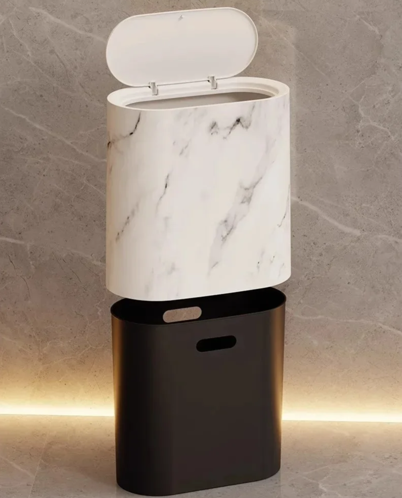 Nordic Marble Design Waste Bin Karnz