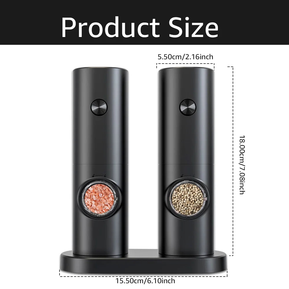 BowLift | Electric Pepper and Salt Mill Set - SpiceLite