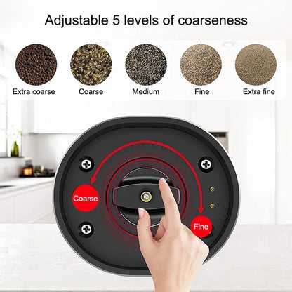 Electric Salt Pepper Grinder Set USB Rechargeable Automatic Spice Mill | Bowlift