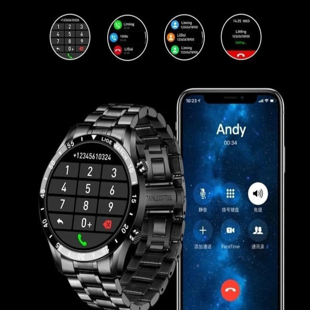 Skanto | Stainless Steel Smartwatch Modern Health Tracker