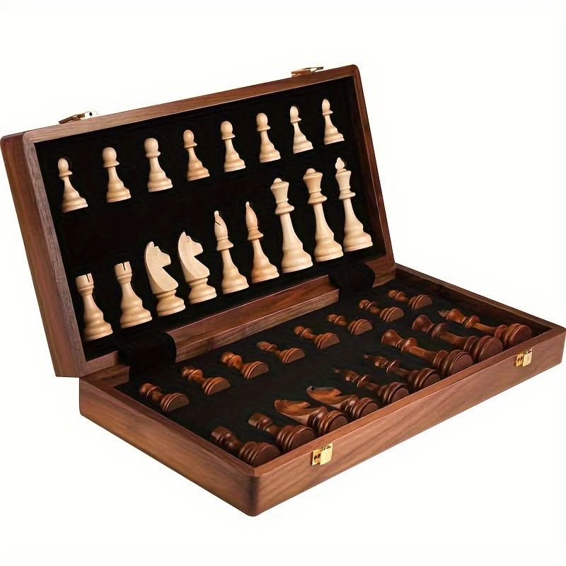 Skanto | Handmade Wooden Chess Set with Extra Pieces