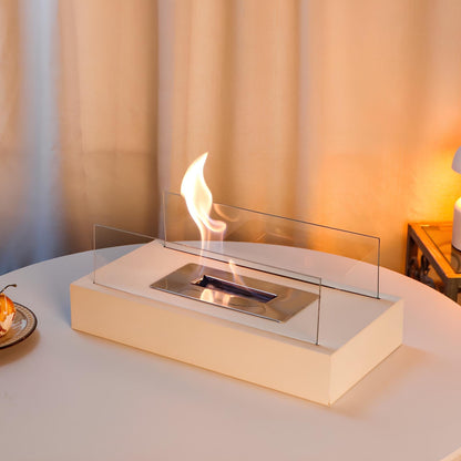 Skanto | Compact Glass Bioethanol Tabletop Fireplace