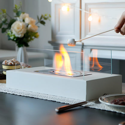 Skanto | Compact Glass Bioethanol Tabletop Fireplace