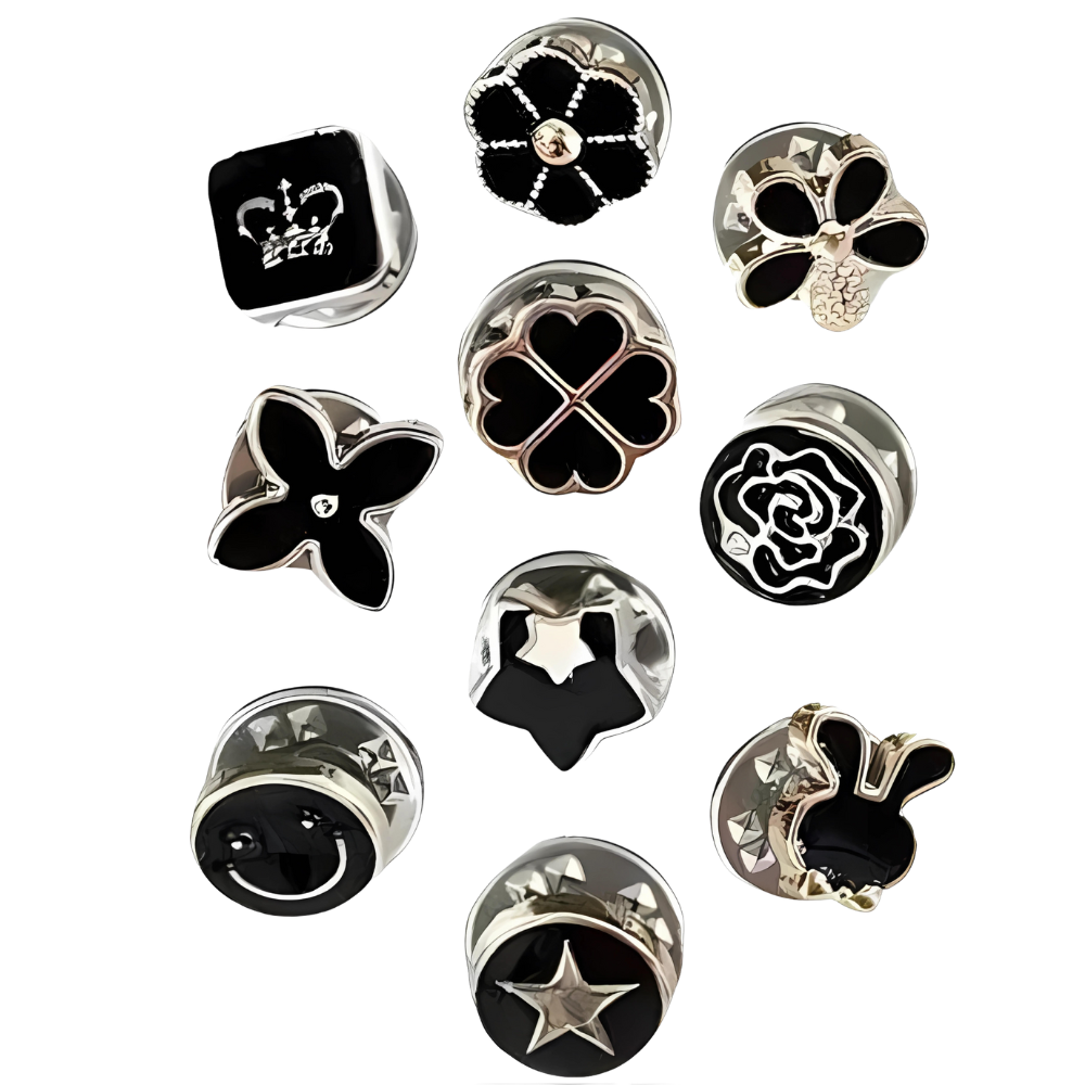 Elegant brooch buttons without sewing