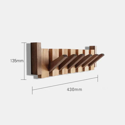 Skanto | HarmonyCoat Piano Wood Coat Rack – Decorative Hooks for Hallway and Living Room