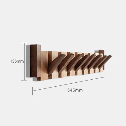 Skanto | HarmonyCoat Piano Wood Coat Rack – Decorative Hooks for Hallway and Living Room