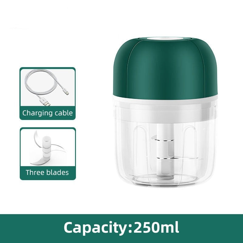 ChopEase Electric Garlic Press – USB Rechargeable – Compact & Powerful – 250ml | Kalsten