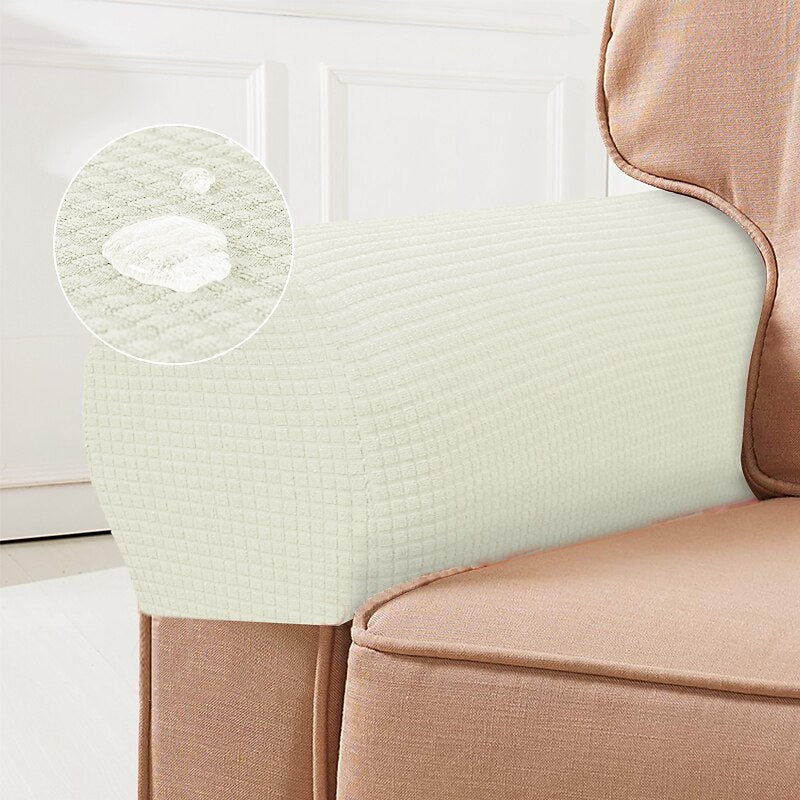BowLift | Stretch Armrest Covers – Spandex Covers for Chairs & Armchairs, Set of 2, Bordeaux