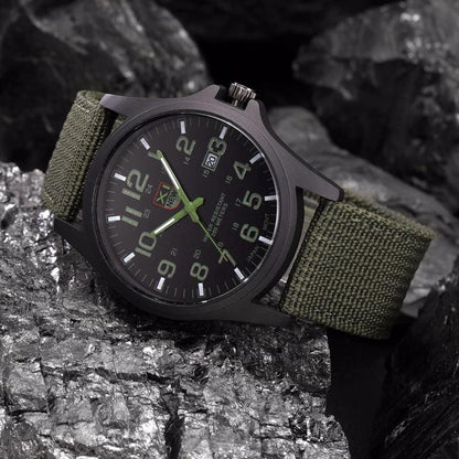 BowLift | ShadowGuard™ | Luminous Military Wristwatch with Tactical Features | Waterproof, Shock Resistant, Ideal for Outdoor Adventures & Survival