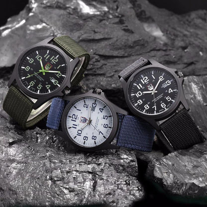 BowLift | ShadowGuard™ | Luminous Military Wristwatch with Tactical Features | Waterproof, Shock Resistant, Ideal for Outdoor Adventures & Survival