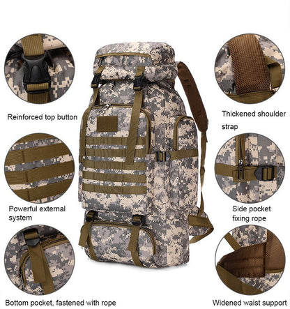 Tactical Backpack 80L – For Worry-Free Adventures