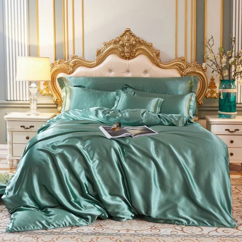 Skanto | Elegant Satin Silk Bedding Set - Luxurious Comfort for Every Night