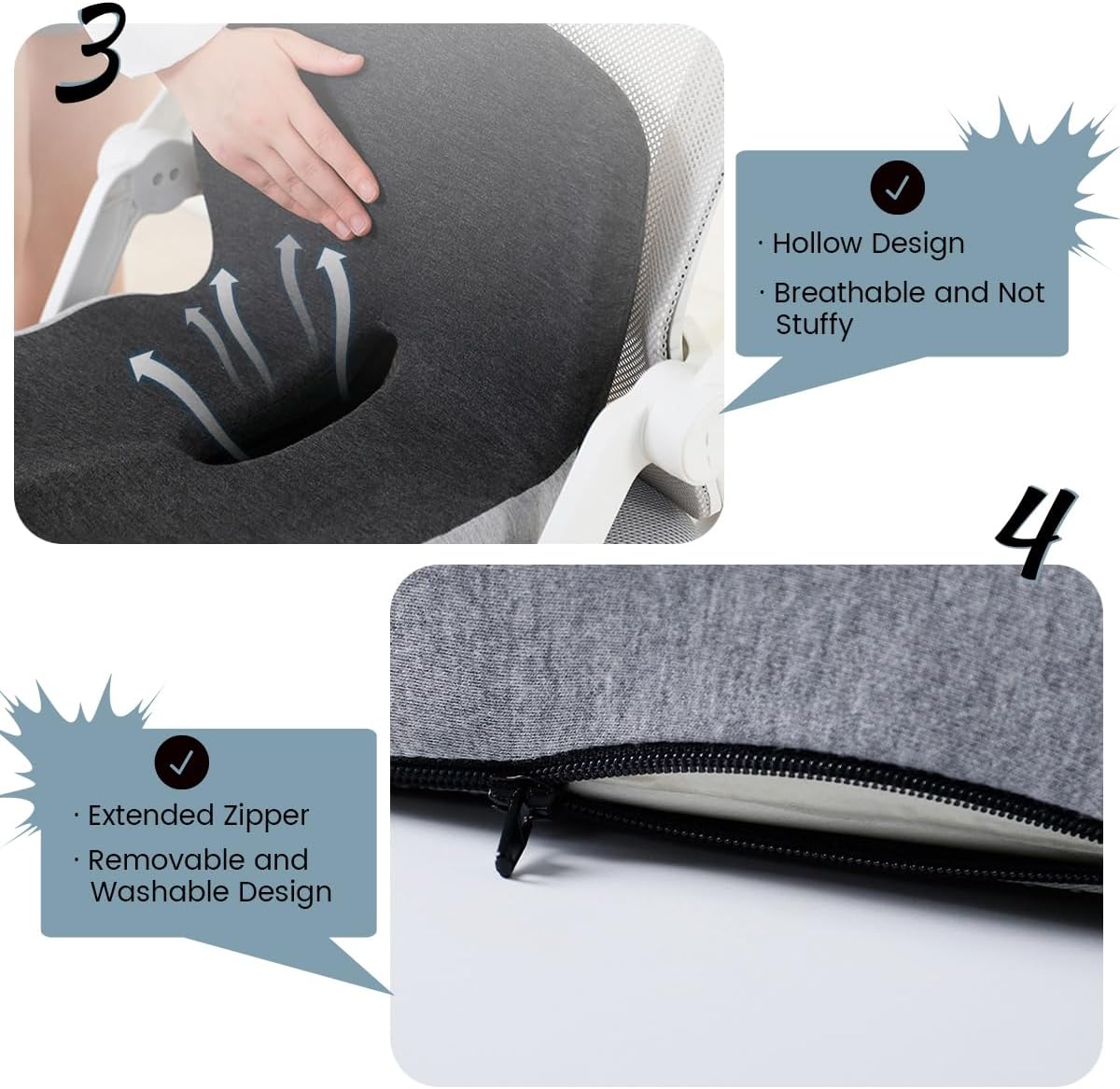 Skanto | BODYFORM PAD – Ergonomic Memory Foam Seat Cushion for Everyday Comfort