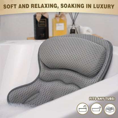 Karnz | Ergonomic Mesh Spa Bath Pillow