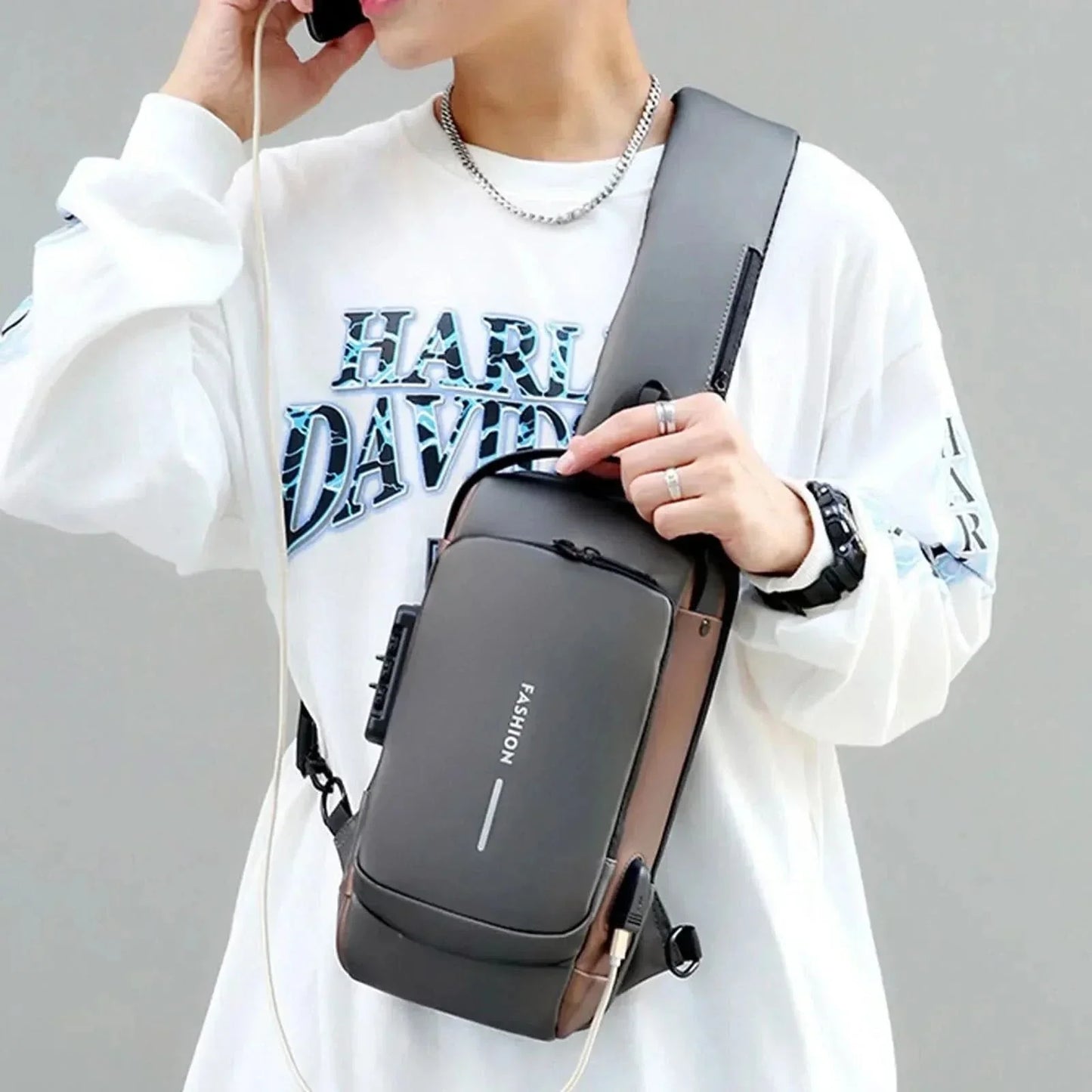 BowLift | Anti-Theft Waterproof USB Backpack for Men with Charging