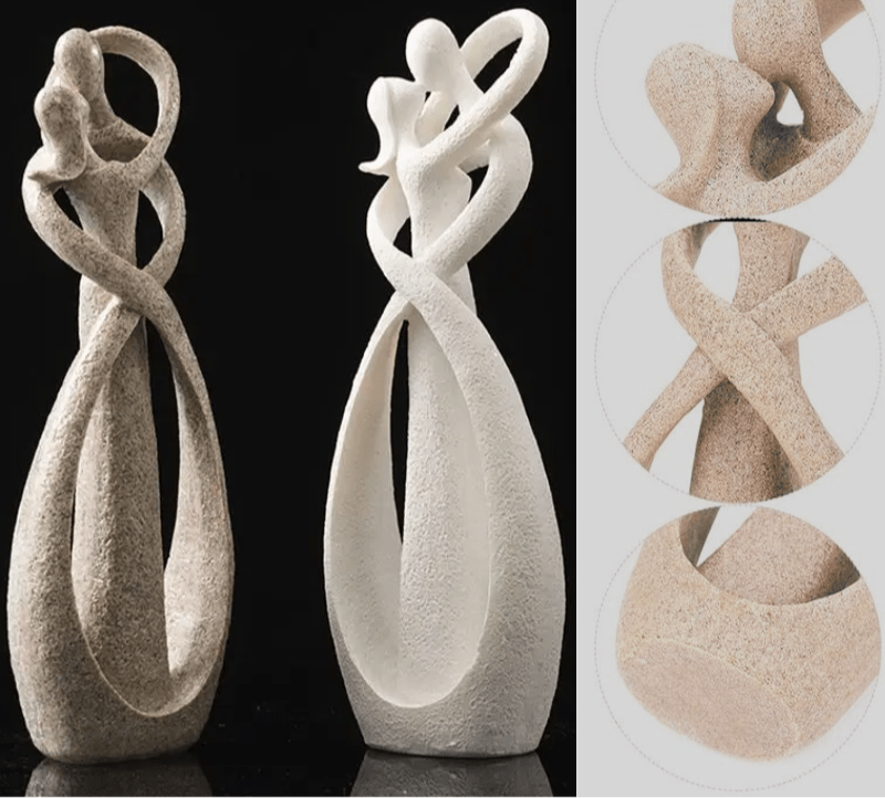 Skanto | Eternal Embrace – Abstract Sculpture for Timeless Love