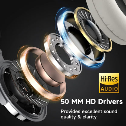 Oneodio Pro 10 Headphones - ANC TWS Noise Cancelling HiFi Stereo Dynamic DJ Studio Monitor Headset