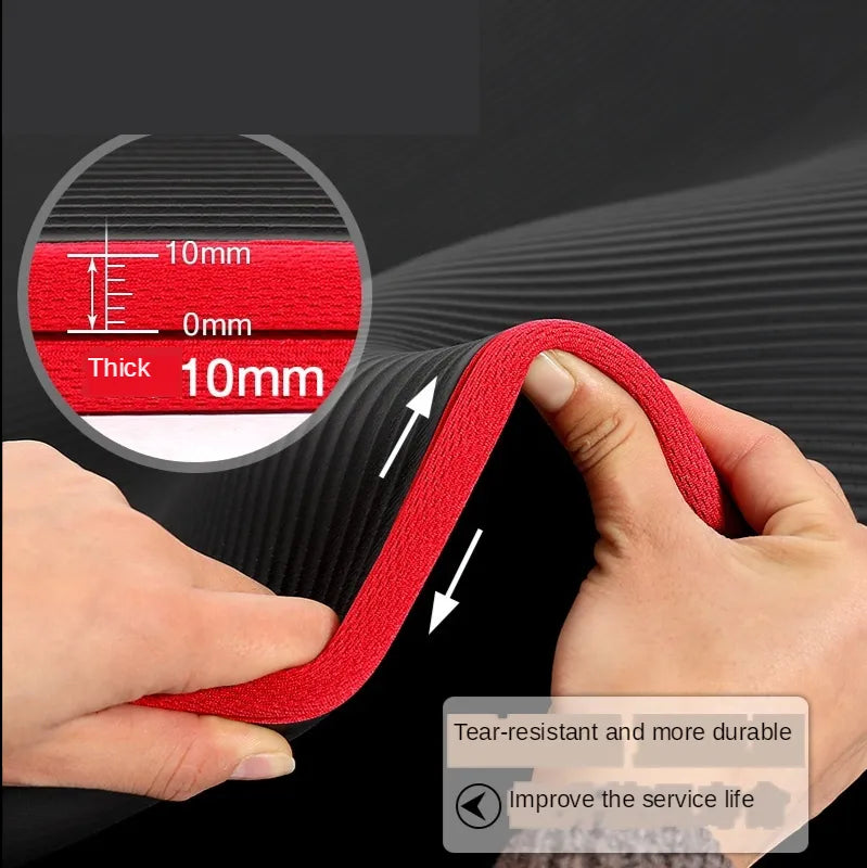 Skanto | FlexiMat Yoga Mat | Extra Thick 10 mm Anti-Slip | 183x61 cm