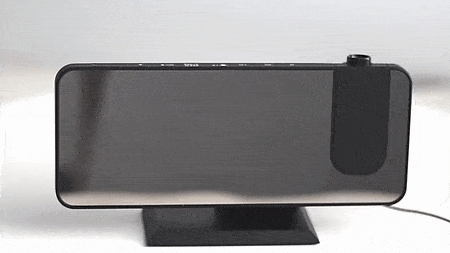 BowLift | Eindhoven Astronatic | The Best Alarm Clock with LED Screen - 180° Projector - USB Charger