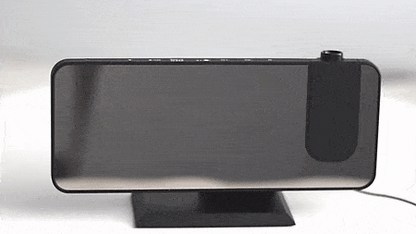 BowLift | Eindhoven Astronatic | The Best Alarm Clock with LED Screen - 180° Projector - USB Charger