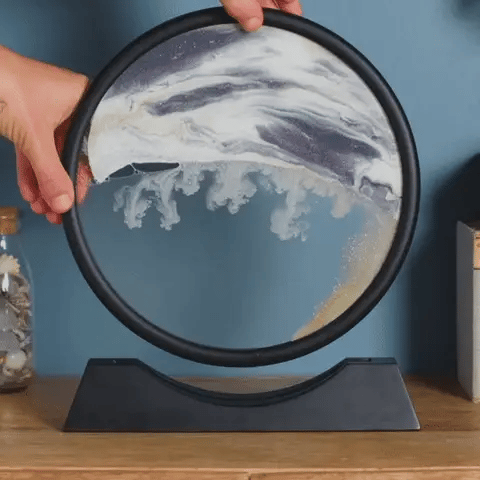 Skanto | Royaleva Moving Sand Art Sculpture - LED Calming Desk Decor