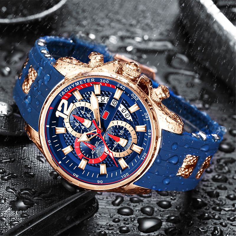 BowLift | Waterproof motorsport watch for men with luminous