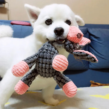 Squeaky plush toy for dogs