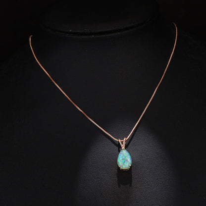 Skanto | Minimalist Drop Opal Pendant Necklace - Selina