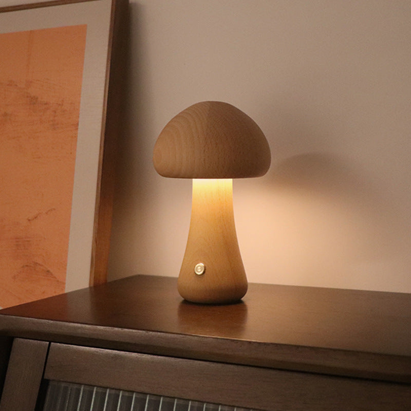 Skanto | Mushroom Table Lamp in Wood