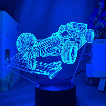 Skanto | Formula 1 3D Illusion Lamp with Color Modes