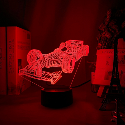 Skanto | Formula 1 3D Illusion Lamp with Color Modes