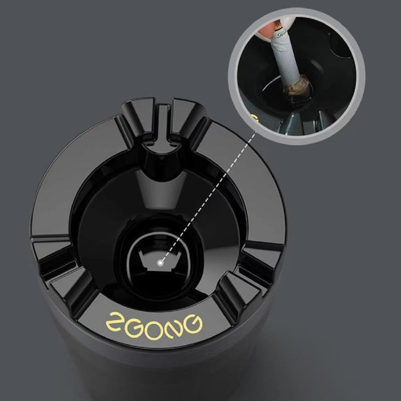 Brehn | Smokeless Car Ashtray with One-Touch Water Extinguisher