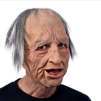 Creepy Old Man Mask – Realistic Latex Halloween Mask for Adults | Bowlift