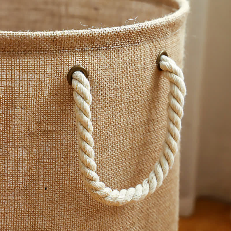 Sandsberg | Cotton Linen Waterproof Foldable Laundry basket