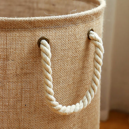 Sandsberg | Cotton Linen Waterproof Foldable Laundry basket