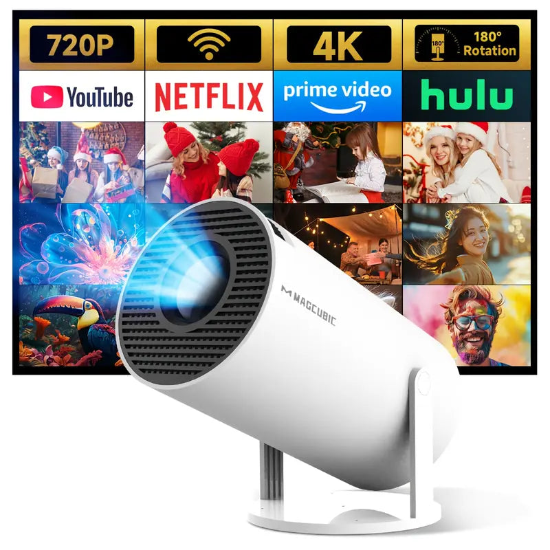BowLift | Magcubic HY300 4K Mini Projector – Android 11, Dual WiFi 6, 260 ANSI, Wireless 5.0